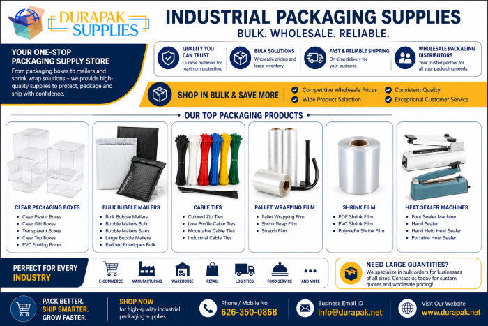 Industrial Packaging Supplies: Essential Solutions for Safe, Efficient, and Reliable Packaging