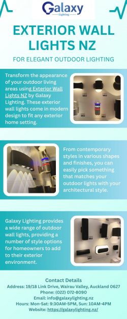 Exterior Wall Lights NZ for Elegant Outdoor Lighting