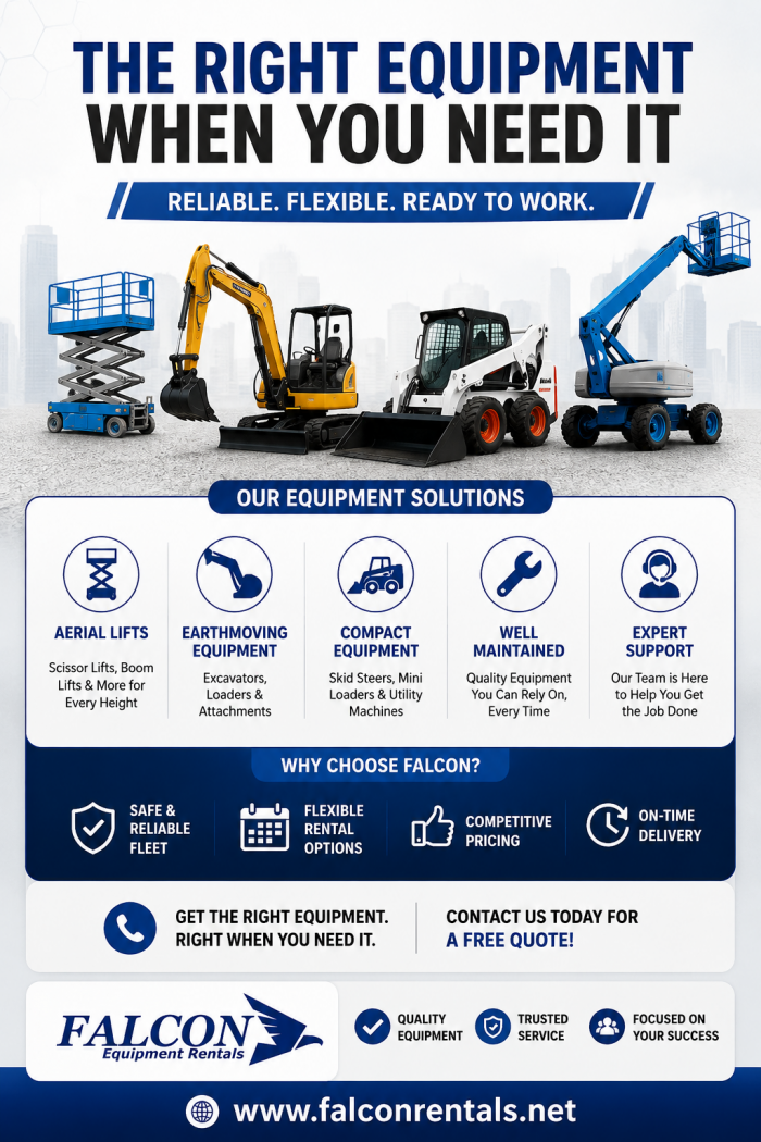 Falcon Equipment Rentals | Mini Skid Steer for Rent