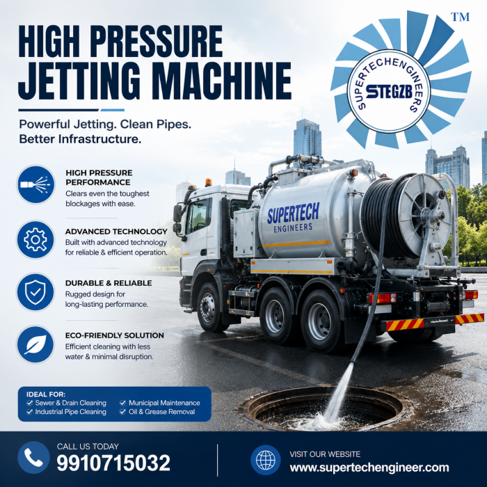 High Pressure Jetting Machine for Efficient Drain & Pipeline Cleaning