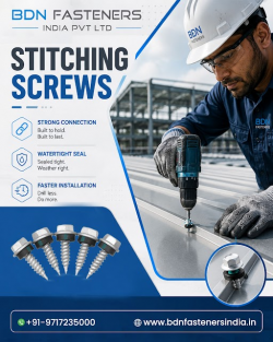 Stitching Screws & Cladding Fasteners | BDN Fasteners India
