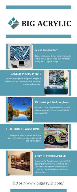 Glass photo print