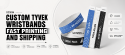 Design Custom Tyvek Wristbands Fast Printing and Shipping