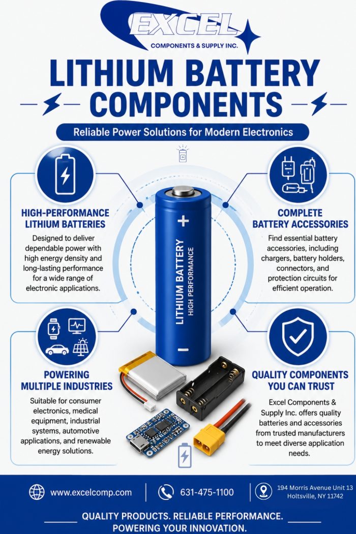 Lithium Battery Components | Batteries & Accessories | Excel Components