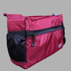 Every Adventure Starts with the Calming Pooch Messenger Bag – Maroon