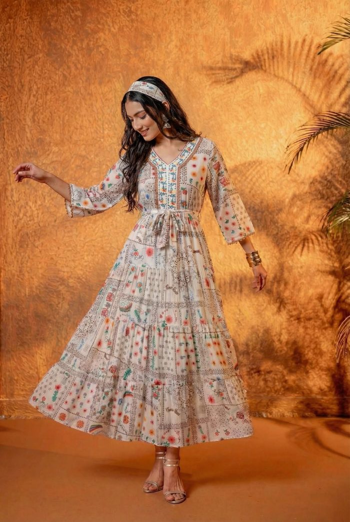 Buy Stunning Ethnic Maxi Dress for Women Online in India