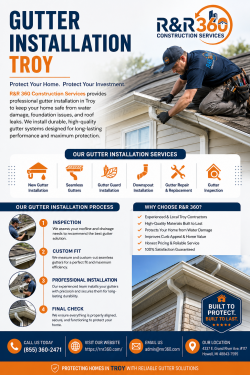 Gutter Installation Troy | R&R 360 Construction Services
