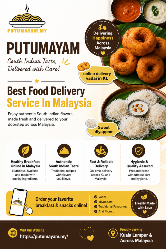 Authentic South Indian Breakfast in Malaysia