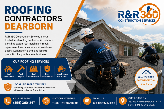 Roofing Contractors Dearborn | R&R 360 Construction Services