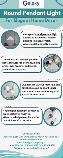 Round Pendant Light For Elegant Home Decor