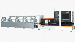 DOUBLE CHUCK FIVE AXIS GROOVE PIPE CUTTING MACHINE