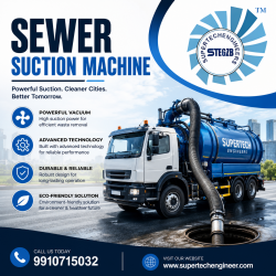 Sewer Suction Machine for Efficient Sewer & Drain Cleaning