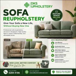 Sofa Reupholstery Singapore – Restore Comfort & Style