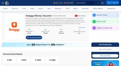 Buy Swiggy Gift Card Online for Food & Grocery Orders