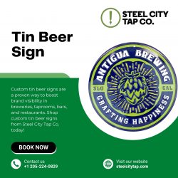 Tin Beer Sign Designs That Add Character to Any Space