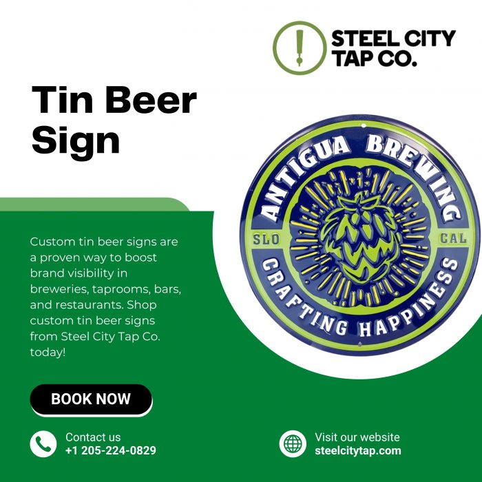 Tin Beer Sign Designs That Add Character to Any Space