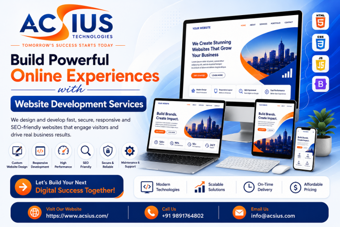 Web Development Company in India for Custom Business Websites
