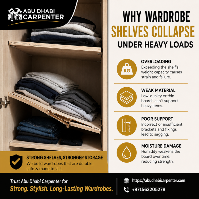 Why Wardrobe Shelves Collapse Under Heavy Loads