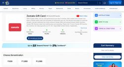 Zomato Gift Card for Food Delivery & Dining