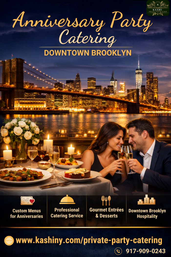 Luxury Anniversary Party Catering in Downtown Brooklyn