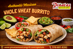 Authentic Mexican Whole Wheat Burrito Special Bethpage