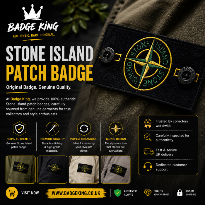 Stone Island Patch Badge – Restore Your Jacket with Authentic Style.