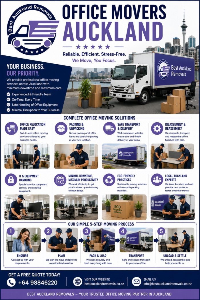 Auckland Office Movers You Can Depend On