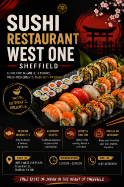 Sushi Restaurant West One Sheffield – Fresh Japanese Food & Sushi