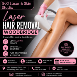 Laser Hair Removal Woodbridge | GLO Laser & Skin Studio – Smooth, Hair-Free Skin
