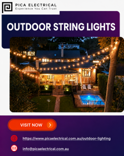 Brighten Your Outdoor Spaces with Stylish Outdoor String Lights by Pica Electrical