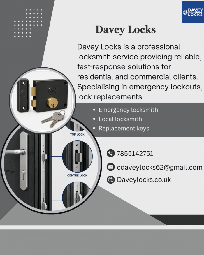 Emergency Locksmith Services | Davey Locks UK
