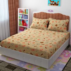 Cartoon Kids Bedsheets | Premium Cotton Bedding for Children