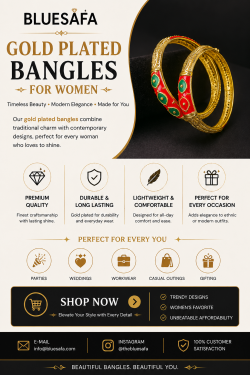 Elegant Gold Plated Bangles for Women at Blue Safa Today