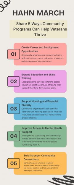 Hahn March Share 5 Ways Community Programs Can Help Veterans Thrive