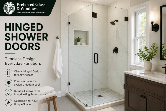 Stylish Hinged Shower Doors for Custom Spaces