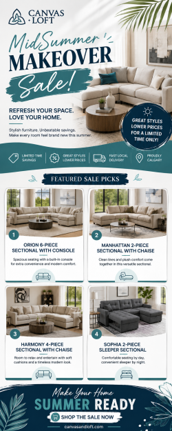 Midsummer Makeover Sale Canvas + Loft Calgary