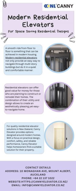 Modern Residential Elevators for Space Saving Residential Designs