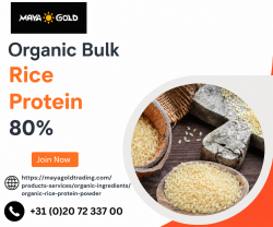 Premium Organic Bulk Rice Protein 80% Supplier for Global Brands | Maya Gold