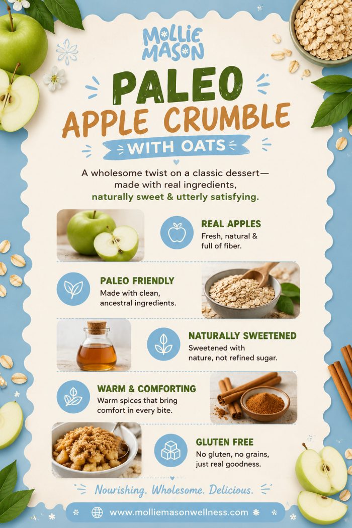 Paleo Apple Crumble With Oats | Mollie Mason