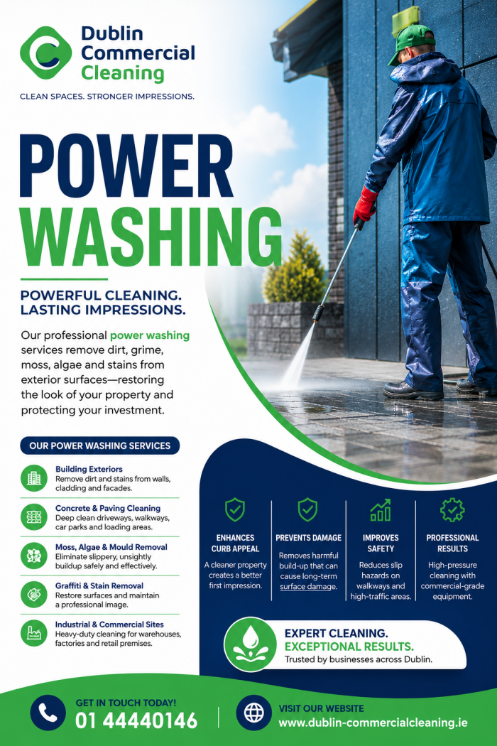 Commercial Power Washing Services | Dublin Commercial Cleaning