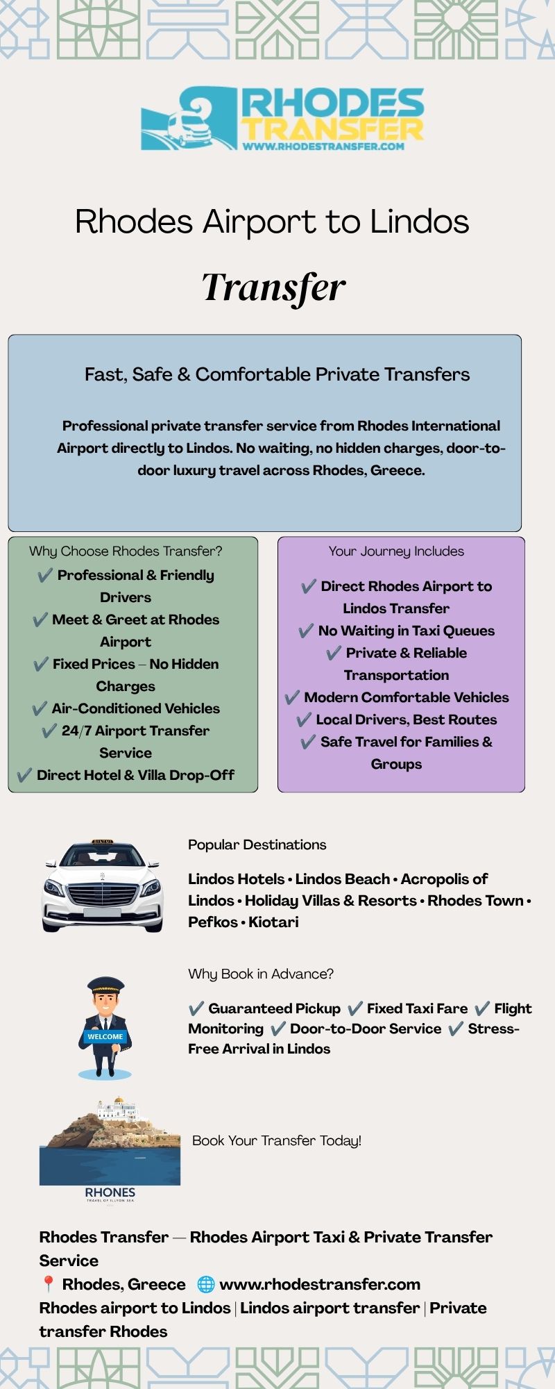 Rhodes Airport to Lindos Transfer | Rhodes Transfer