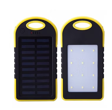 8000mAh Recharger Solar Power Bank with LED Flashlight | EverPrint USA