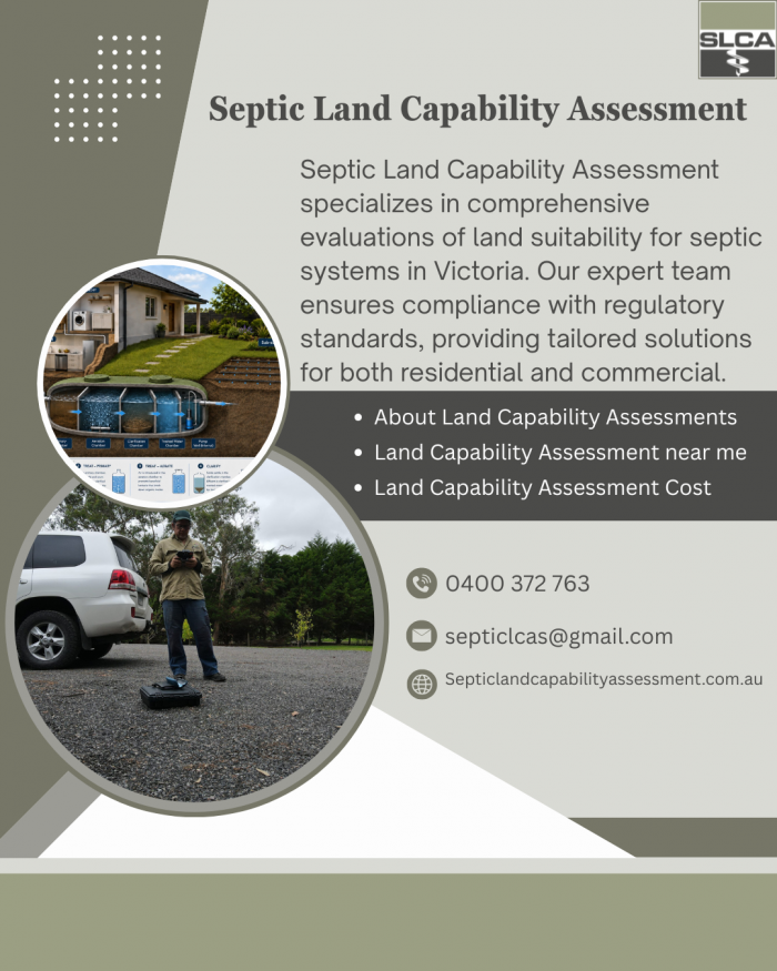 About Land Capability Assessments for Better Site Planning by Septic Land Capability Assessment