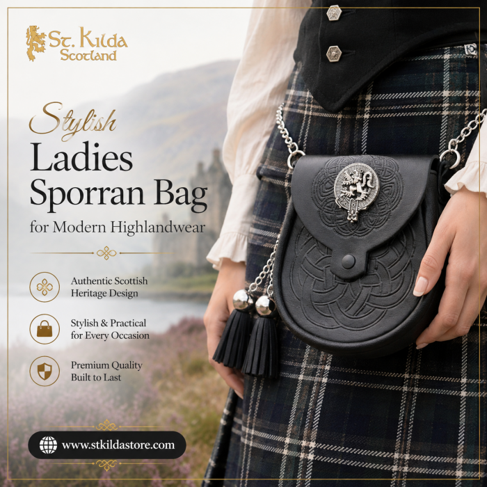 Stylish Ladies Sporran Bag for Modern Highlandwear