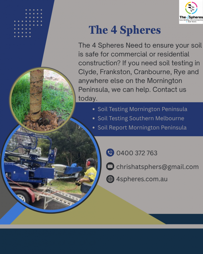 Soil Testing Mornington Peninsula for Smarter Foundation Design by The 4 Spheres