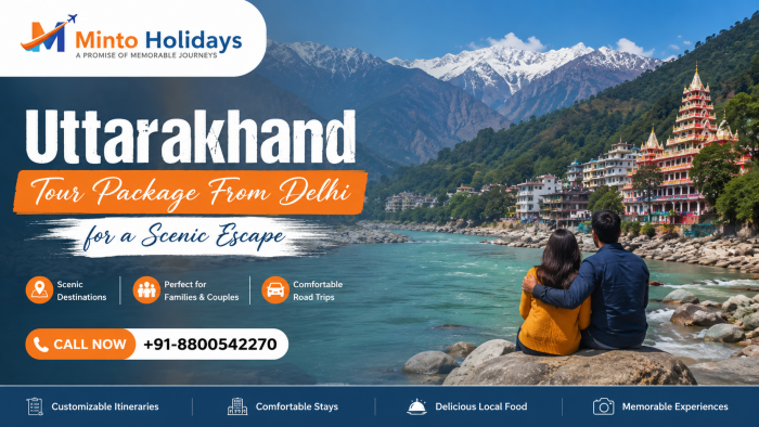 Uttarakhand Tour Package From Delhi for a Scenic Escape