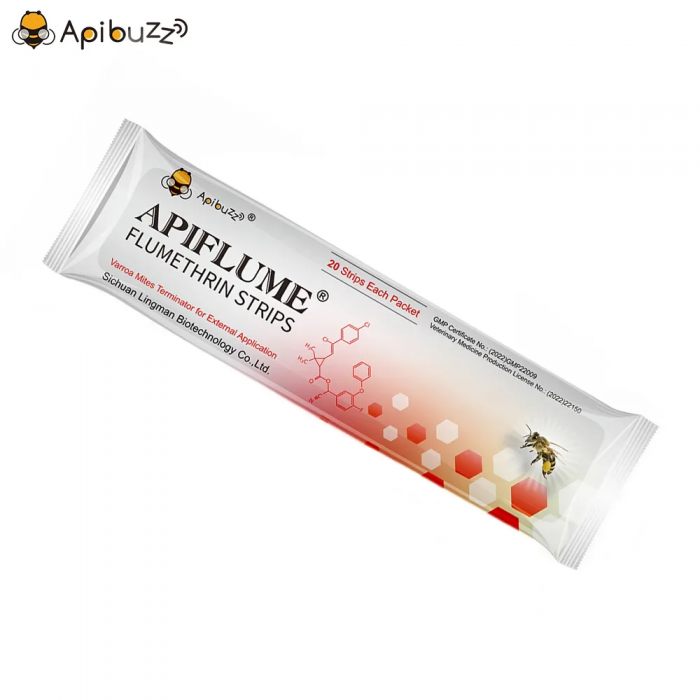 APIFLUME Flumethrin Strips for Bees – 20-Pack