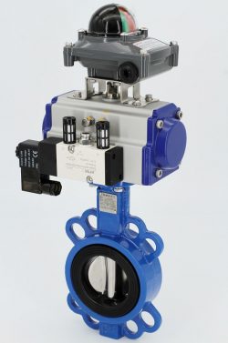 Pneumatic Clamping Ptfe Sealing Butterfly Valve