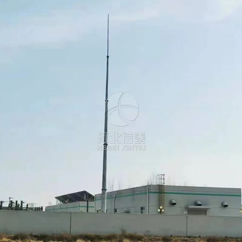 Monopole Lightning Rod Steel Tower
