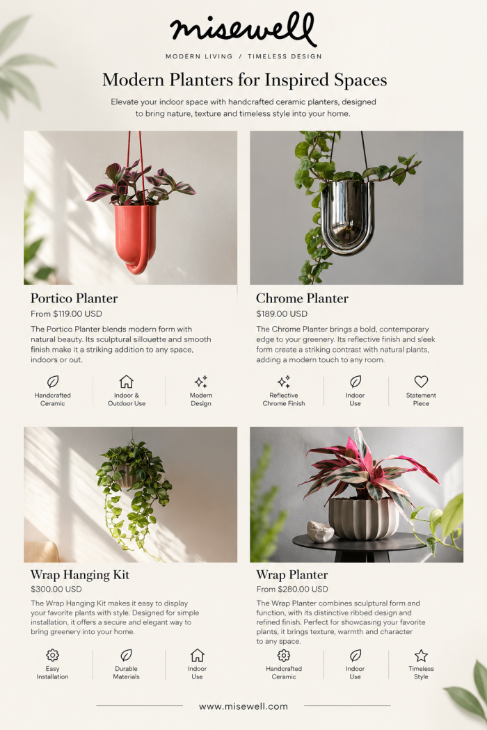 Minimalist Planters for Modern Indoor Spaces